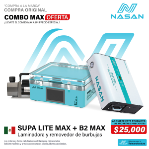 SUPA LITE MAX + B2 MAX LAMINADORA Y REMOVEDOR DE BURBUJAS